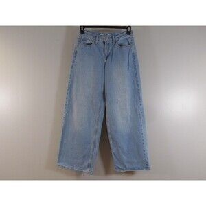 Old Navy Mid-Rise Wow Baggy Wide Leg Jeans Women Size 2 Light Blue